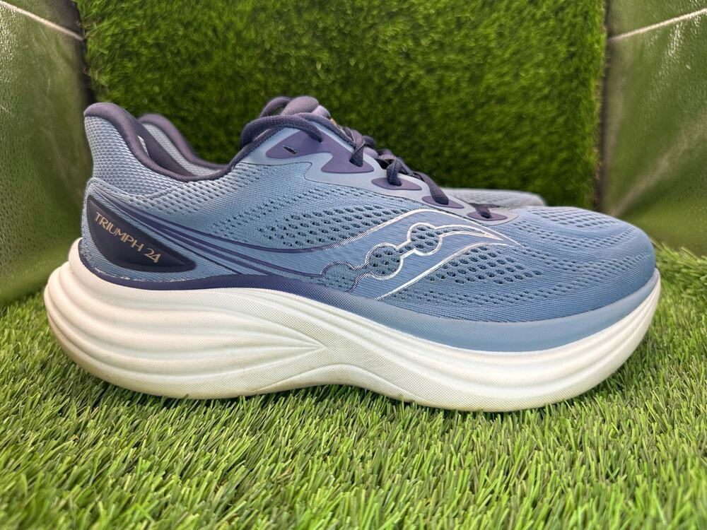 Saucony Triumph 24 S100997-1021 Athletic Sneaker Mens 9.5 Blue Mesh Gym Training